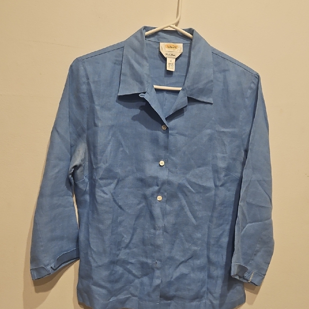 Talbots Blue Button Down Shirt